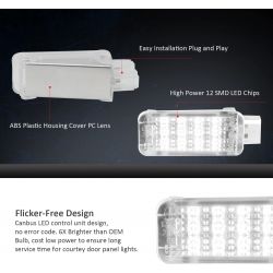 RGB LED Light Courtesy Audi A3 A4 A5 A6 A7 Q5 Q7 TT - Trunk / glovebox / Doors - The Pairs