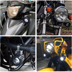 FEUX ADDITIONNEL LED - Leonardo 250 (SV) - APRILIA - 10W + FAISCEAU ET RELAI ADAPTABLE