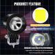 FEUX ADDITIONNEL LED - Duke 620 - KTM - 10W + FAISCEAU ET RELAI ADAPTABLE