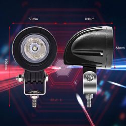 FEUX ADDITIONNEL LED - Ninja ZX-6R 09 - 12 - KAWASAKI - 10W + FAISCEAU ET RELAI ADAPTABLE