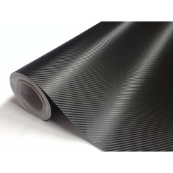 Vinyl Fibre de Carbone 3D Noir 30m x 1,52m