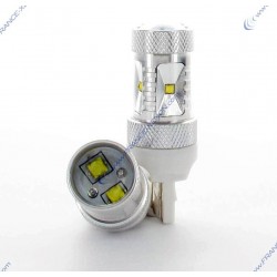 LED-Lampe - 6 CREE 30W LEDs - W21W - High-End - 7440 T20 - Hohe Leistung - Reinweiß 5500K