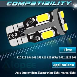 2 x W5W T10 10 LEDS XENLED (5730) CANBUS SSMG - 4W
