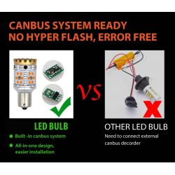 2x LED bulbs xenled v2.0 30 samsung - PY21W - CANbus performance