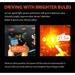 bombillas LED 2x xenled v2.0 30 Samsung - rendimiento de bus CAN - PY21W
