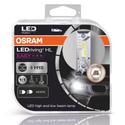 2x bombillas LED OSRAM LEDriving EASY H15 - 12V 16W ​​64176DWESY-HCB - PGJ23t-1