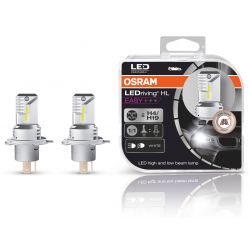 2x ampoules Bi-LED H4 & H19 OSRAM LEDriving EASY - 12V 19W 64193DWESY-HCB - P43t / PU43t-3