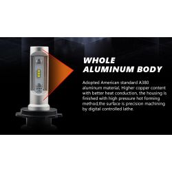 Ampoule LED H7 XL6S 55W - 4600Lm - Moto - 12V/24V - XENLED - Garantie à vie