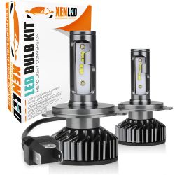 H4 bi-LED geventileerde FF2 BULB Kit - 5000/6000Lms - 6000°K - Mini-LED-autolamp