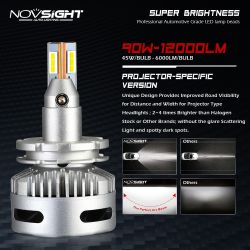 Kit 2 Ampoules LED H7 N26 45W 11600Lms LED Pro - Design Lenticulaire
