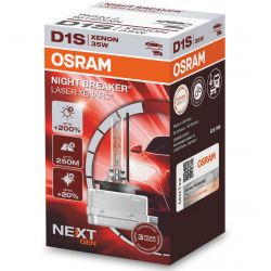 1x bombilla de xenón D1S OSRAM NIGHT BREAKER LASER (NEXT GEN) Xenarc - 35W +200% 66140XNN 3 años de garantía
