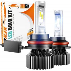 Kit AMPOULES HB5 9007 bi-LED Ventilées FF2 - 5000/6000Lms - 6000°K - Taille Mini