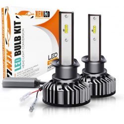 H1 LED geventileerde FF2 BULB Kit - 5000Lms - 6000°K - Mini LED-autolamp