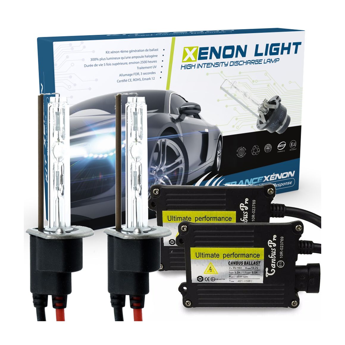 Kit Xénon H1 - 5000K - Slim Ballast  - voiture
