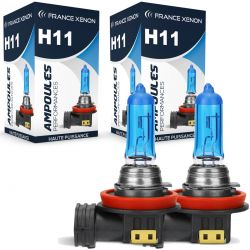 2 x H11 4300K 55W SUPER WHITE-Glühbirnen - FRANCE-XENON