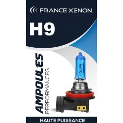 2 x H9 bulbs 4300K 65W 12V SUPER WHITE - FRANCE-XENON