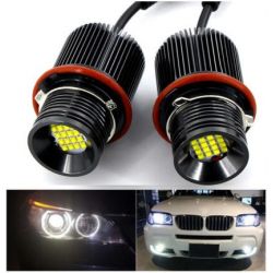 2 x LED Angel Eyes -polttimot BMW* 80W E39 / E53 / E60 / E61 / E63 / E64... - 3 vuoden takuu