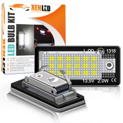 Pacote de módulos LED placa traseira compatível com VAG Audi* A3 8P, A4 B7, A8, Q7, A6 C6 - BRANCO 6000K