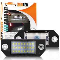 Pack LED rear plate ford focus mk2 & C-max 1 - white 6000k