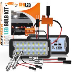 Paket med 2 LED-registreringsskyltmoduler bak för FIAT 500 500C