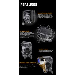 Dodge RAM LED-Nebelscheinwerfer - 2013 - 2018 - homologiert - XenLed - 48W - getönt