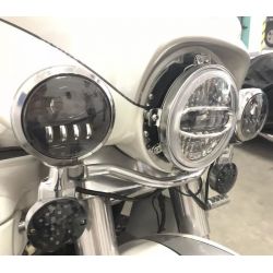 Fari ausiliari LED 4.5" Harley Davidson 34W - Glide / Fat Boy - Omologati - La coppia