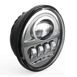 Phares LED auxiliaires 4.5" Harley Davidson 34W - Glide / Fat Boy - Homologué - Chrome - La paire