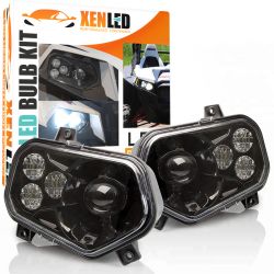 Polaris RZR 800 / 900 LED-forlygter - Godkendt - 3450Lms - Sort - Par