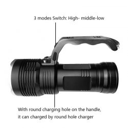 750Lms High Power Rechargeable Tactical LED Flashlight - W02 - 15W