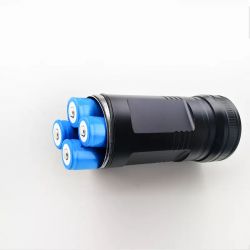 High Power Rechargeable Tactical LED Flashlight 2000Lms - W10 - 15W - Compact