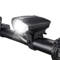 Luz LED para bicicleta, luz delantera para bicicleta de alta potencia, 750 lms reales, batería recargable - resistente al agua