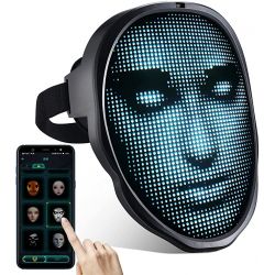 Maschera LED Bluetooth 45 animazioni, 70 immagini, testo, foto fai-da-te