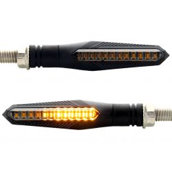 Sequentielle LED-Anzeigen + Stop - Scrolling-Balken - 12-V-Motorrad - Dim2-Leistung