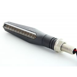 Intermitentes LED blancos secuenciales + luces de posición Barra de desplazamiento - Moto 12V - Dim2 Performance
