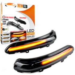 Reflektory LED PRZEWIJAJĄCE Peugeot 208 / 2008 - 2012 do 2020 - Lusterko wsteczne DYNAMICZNE