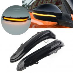 Reflektory LED PRZEWIJAJĄCE Peugeot 208 / 2008 - 2012 do 2020 - Lusterko wsteczne DYNAMICZNE