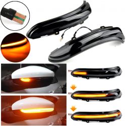 Reflektory LED PRZEWIJAJĄCE Peugeot 208 / 2008 - 2012 do 2020 - Lusterko wsteczne DYNAMICZNE