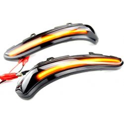 Reflektory LED PRZEWIJAJĄCE Peugeot 208 / 2008 - 2012 do 2020 - Lusterko wsteczne DYNAMICZNE