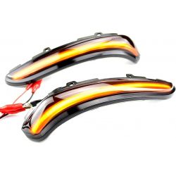 Reflektory LED PRZEWIJAJĄCE Peugeot 208 / 2008 - 2012 do 2020 - Lusterko wsteczne DYNAMICZNE