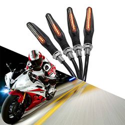 Clignotants + Veilleuse blanche LED défilant Moto Barre séquentielle PM12LED-WHITE
