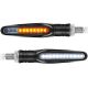 Turn Signals + White LED Night Light Scrolling Motorbike Sequential Bar PM12LED-WHITE