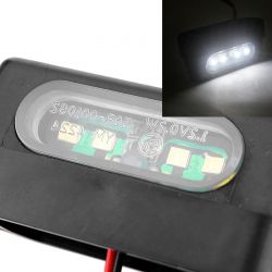 Module éclairage LED V2 Moto plaque d'immatriculation Universel - 12V Etanche