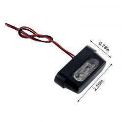 Module éclairage LED V2 Moto plaque d'immatriculation Universel - 12V Etanche