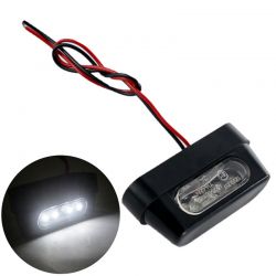 Module éclairage LED V2 Moto plaque d'immatriculation Universel - 12V Etanche
