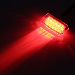 Mini-LED-Rückleuchten V2.0 Motorrad-Stopp- / Nachtlicht Universal - 12V Wasserdicht - Homologiert