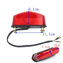 Luzes traseiras LED V4.0 para motocicleta / luz noturna universal - 12V à prova d'água - aprovada