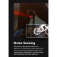 Bike LED Rear Light, Intelligent, Automatic Brake Detection, Waterproof, USB - Saddle Mount