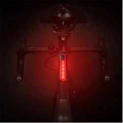 Mini LED Bike Rear Light, USB Rechargeable, Waterproof, BK301 - Frame Mount