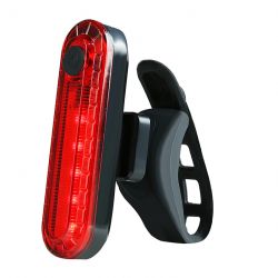 Mini Lampe Arrière LED Vélo, Rechargeable USB , étanche, BK301 - Fixation Cadre
