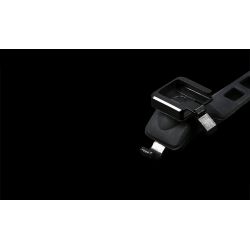 Mini fanale posteriore per bici a LED, ricaricabile tramite USB, impermeabile, BK301 - Montaggio su telaio